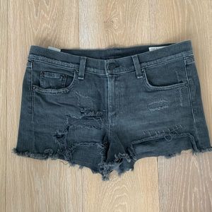 Rag and bone black denim shorts